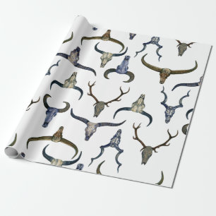 Papel De Regalo Patrón de la Cuerno de Deer
