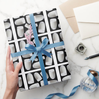 Papel De Regalo Patrón de la leche