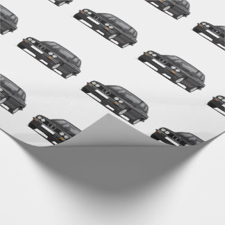 Papel De Regalo Patrón de la Serie 3 E30 negro