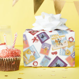Papel De Regalo Patrón de lanzamiento con estampado de personajes 