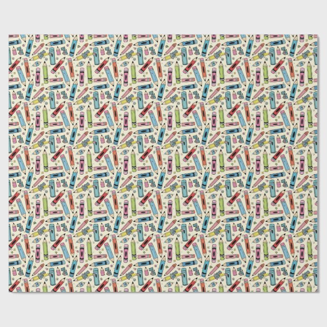 Papel De Regalo patrón de lápiz (Superficie plana)