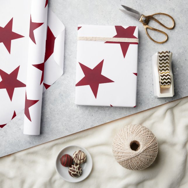 Papel De Regalo Patrón de las estrellas doradas 7 (Artesanía)
