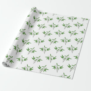 Papel De Regalo Patrón de las ramas de bambú