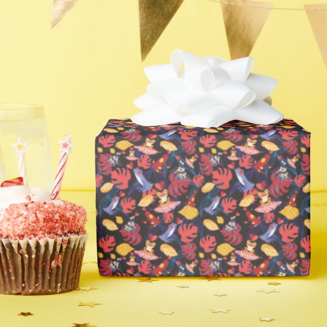 Papel De Regalo Patrón De Las Ranas De Los Amantes (Fiesta de cumpleaños )