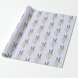 Papel De Regalo Patrón de lavanda de época