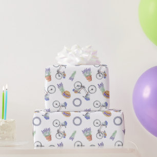 Papel De Regalo Patrón de lavanda francesa