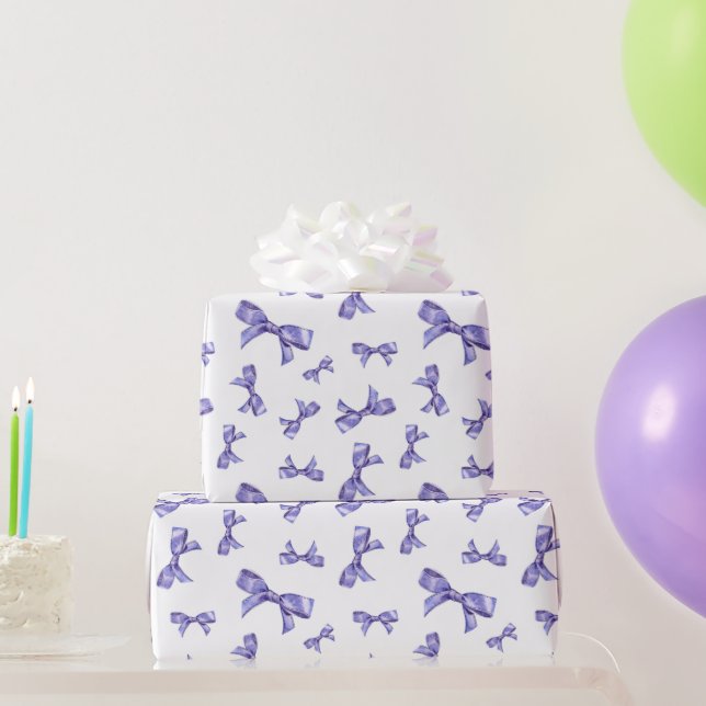 Papel De Regalo Patrón de Lavanda Francesa (Regalos de fiesta)