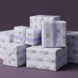 Papel De Regalo Patrón de lavanda vintage