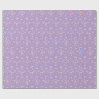 Papel De Regalo Patrón de Lazo Rosa Adorable | Estética Coquette