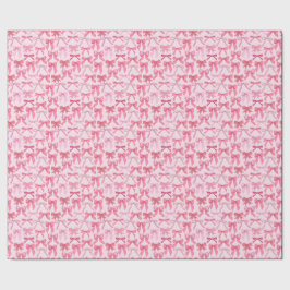 Papel De Regalo patrón de lazo rosa encantador
