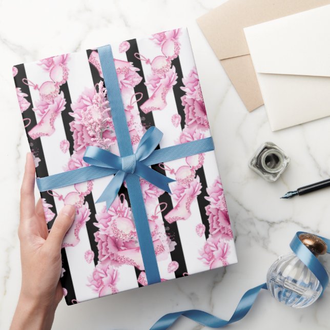 Papel De Regalo Patrón de lencería delgada Envoltura de ducha de n (Regalar)