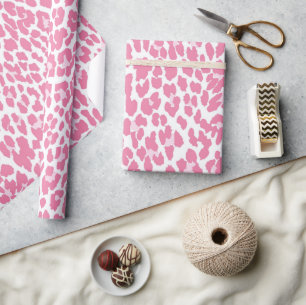 Papel De Regalo Patrón de leopardo rosa