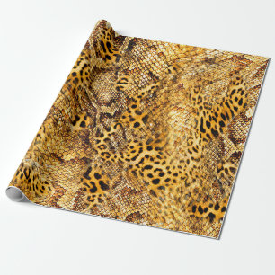 Papel De Regalo Patrón de leopardo y serpiente