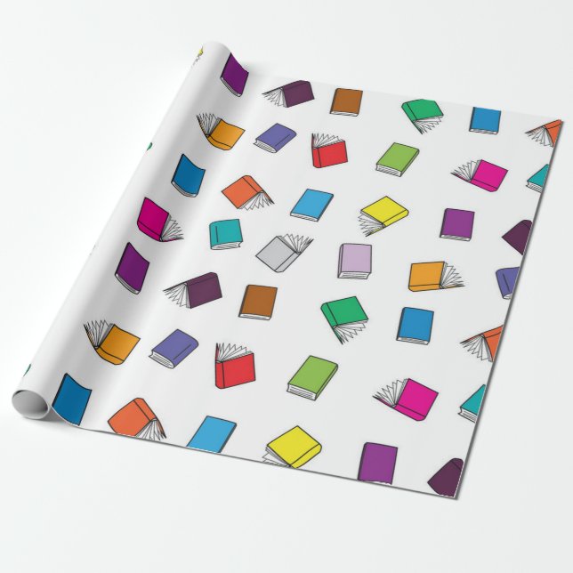 Papel De Regalo Patrón de libro (Desenrollado)