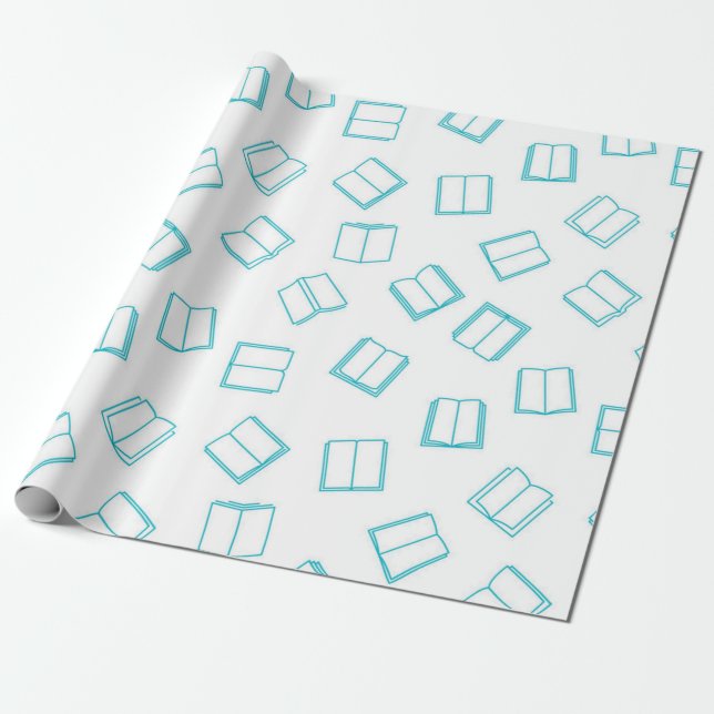 Papel De Regalo Patrón de libro (Desenrollado)
