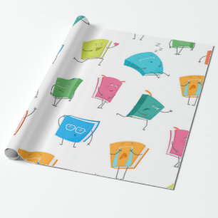 Papel De Regalo Patrón de libro