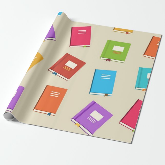 Papel De Regalo Patrón de libro (Desenrollado)