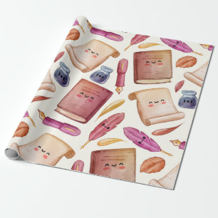 Papel De Regalo Patrón de libro