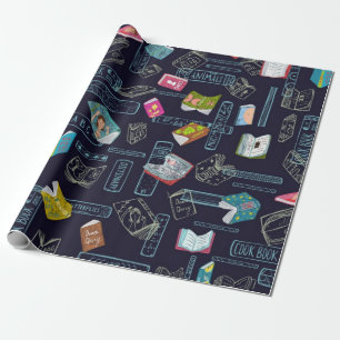 Papel De Regalo Patrón de libro