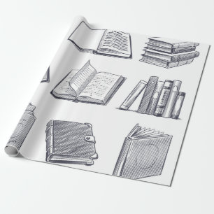 Papel De Regalo Patrón de libro