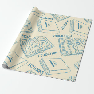 Papel De Regalo Patrón de libro