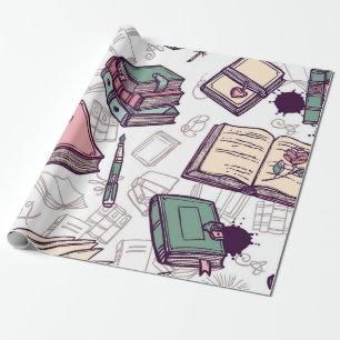 Papel De Regalo Patrón de libro
