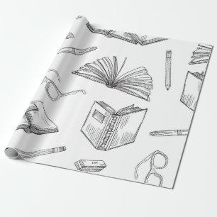 Papel De Regalo Patrón de libro
