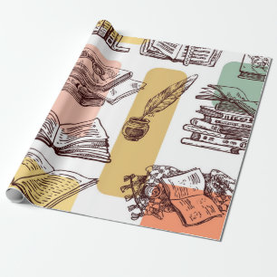 Papel De Regalo Patrón de libro