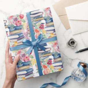 Papel De Regalo Patrón de libros de baldosas cortas