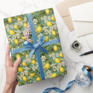 Papel De Regalo Patrón de limones