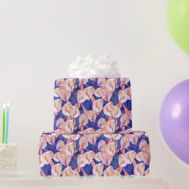 Papel De Regalo Patrón de Lirio de la Paz Romántico