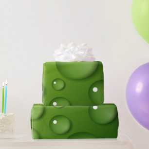 Papel De Regalo Patrón de lluvia verde