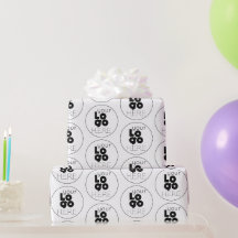 Patrón de logotipo negro de la empresa personaliza