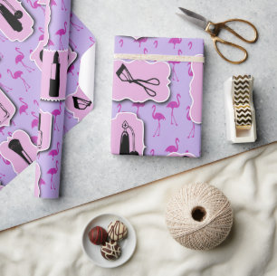 Papel De Regalo Patrón de logotipos cosméticos de las necesidades