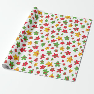 Papel De Regalo Patrón de los Navidades de la sección de juegos