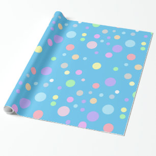 Papel De Regalo Patrón de lunares lunares pastel
