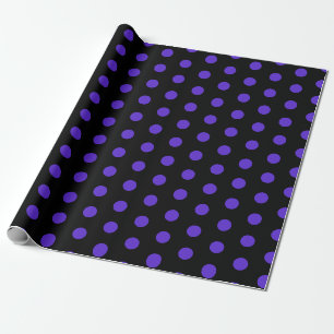 Papel De Regalo patrón de lunares púrpura