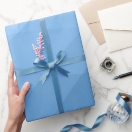 Papel De Regalo Patrón de malla geométrica clásica azul