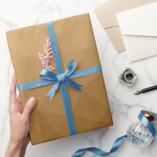 Papel De Regalo Patrón de malla geométrica con gradiente marrón