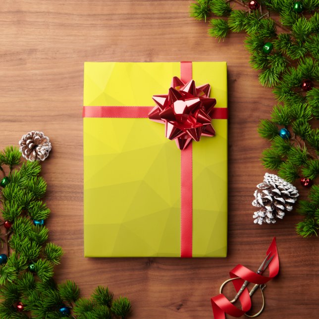 Papel De Regalo Patrón de malla geométrica con gradiente ombre osc (Regalo de vacaciones)