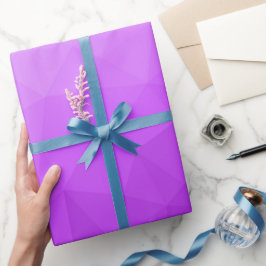 Papel De Regalo Patrón de malla geométrica con gradiente púrpura