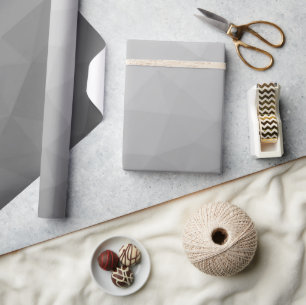 Papel De Regalo Patrón de malla geométrica de gradiente gris