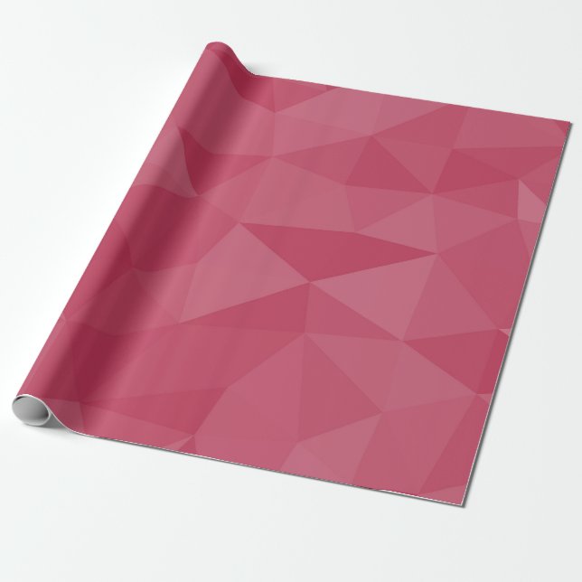 Papel De Regalo Patrón de malla geométrica de luz rosa (Desenrollado)
