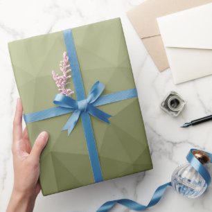 Papel De Regalo Patrón de malla geométrica gradiente verde claro d