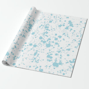 Papel De Regalo Patrón de mancha de pintura azul