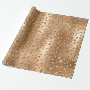 Papel De Regalo Patrón de manchas de guepardo salvaje con brillo d