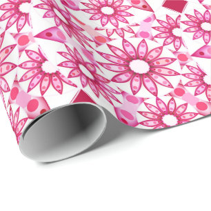 Papel De Regalo Patrón de Mandala en tonos rosas, marrones