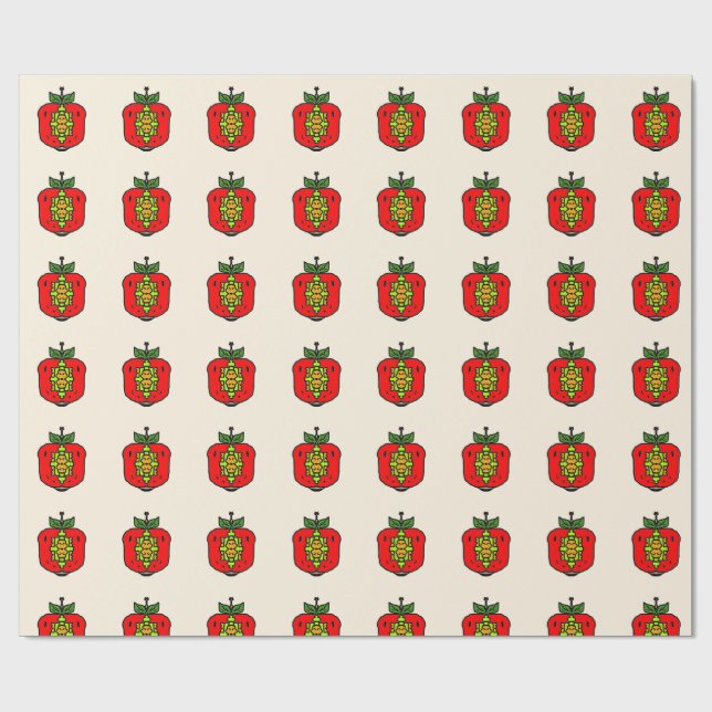 Papel De Regalo Patrón de Mandala Floral (Superficie plana)