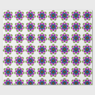 Papel De Regalo Patrón de Mandala Floral
