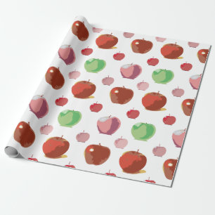 Papel De Regalo Patrón de manzanas